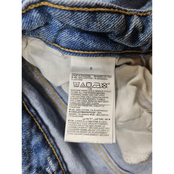 (3/$35) Old Navy Jeans Womens 8 Curvy O.G. Straight Secret Smooth Distressed - Picture 5 of 10